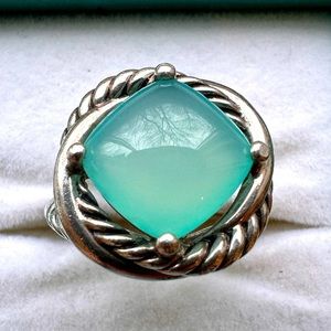 David Yurman 100% Authentic Aqua Infinity Ring